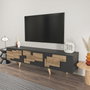 Hanah Home Soporte para TV Antracita y Nogal
